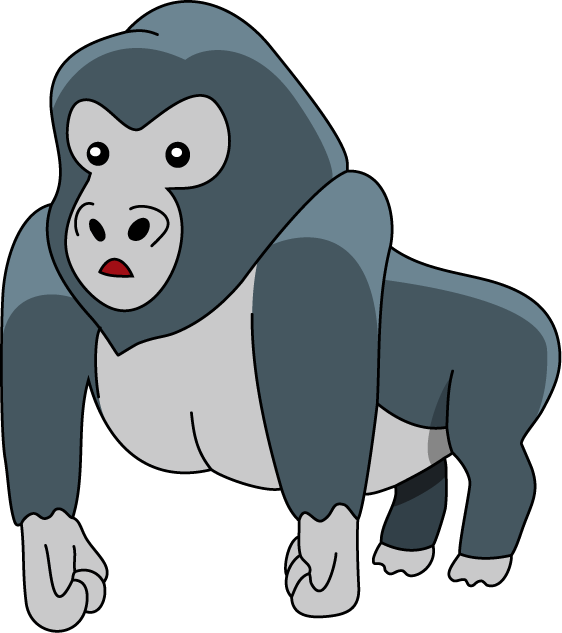 free cartoon gorilla clipart - photo #18