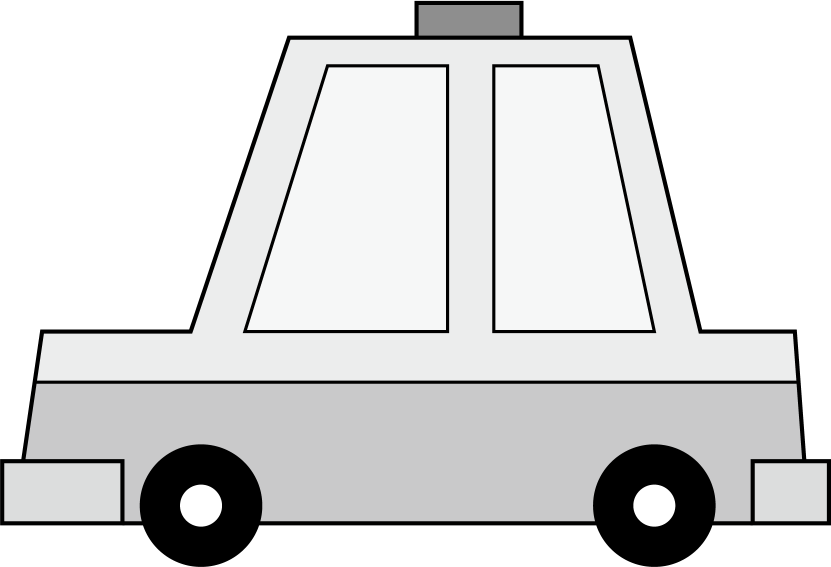 クルマNo02タクシーイラスト
