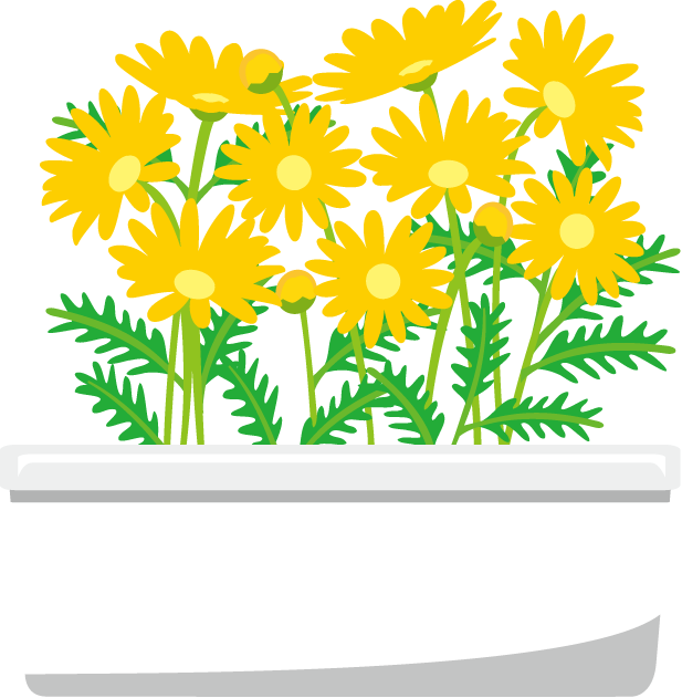 鉢植え15-花鉢イラスト