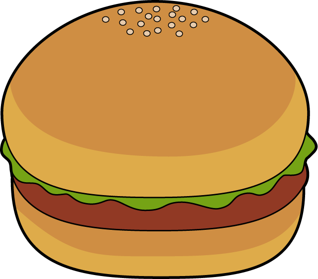 パン15-ハンバーガーイラスト