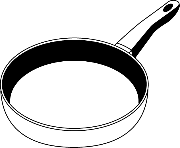 調理器具2-12-フライパン -食（料理・食材）の無料イラスト素材-イラストポップ