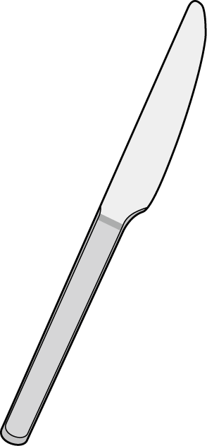 食器18-ナイフ イラスト