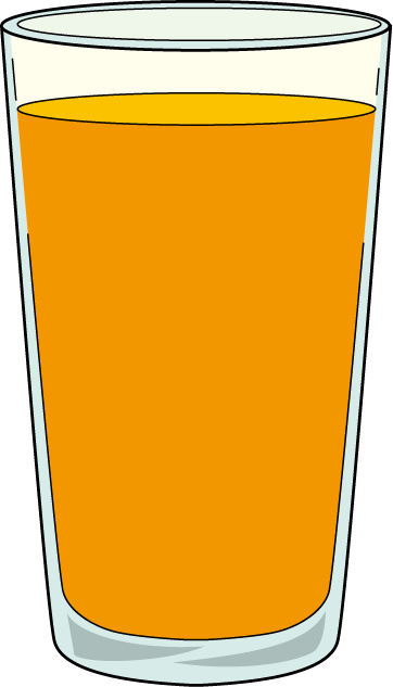 ソフトドリンク01-オレンジジュース イラスト