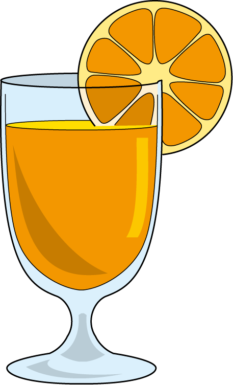 ソフトドリンク05-オレンジジュース イラスト