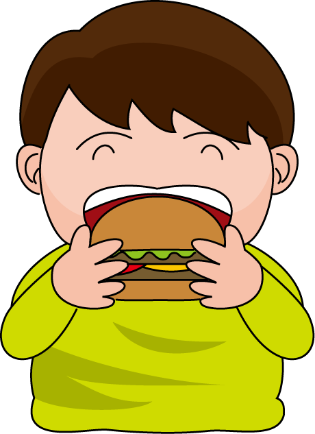 食事20-ハンバーガー -食（料理・食材）の無料イラスト素材-イラストポップ