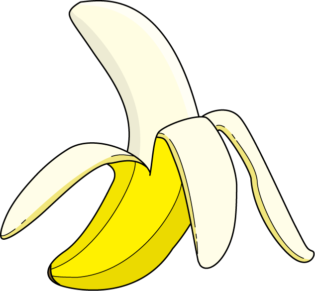 果物16-バナナ イラスト