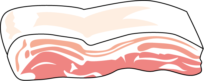 食肉25-豚バラ肉 イラスト