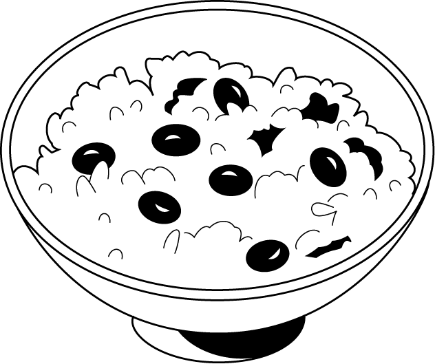 米25-赤飯 -食（料理・食材）の無料イラスト素材-イラストポップ