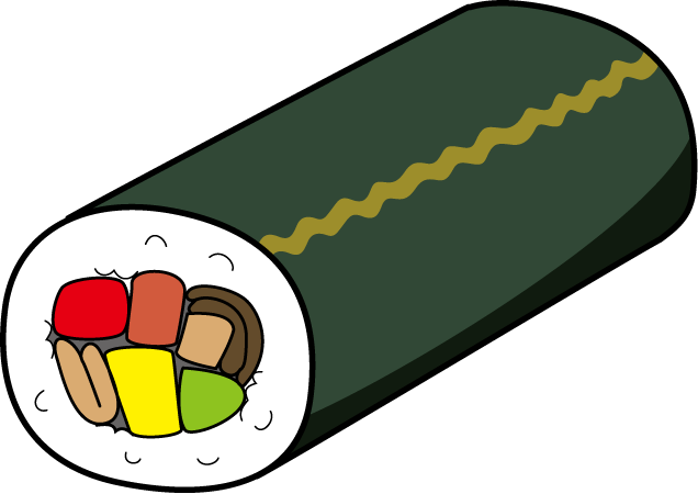 寿司25-巻き寿司 イラスト