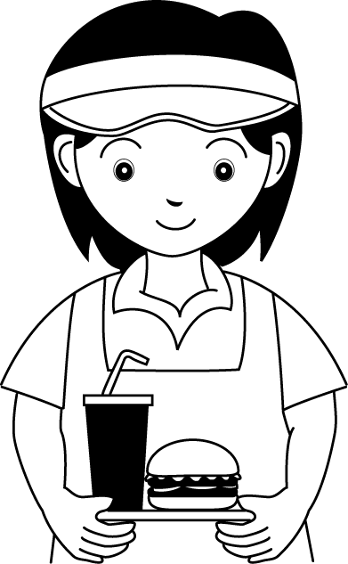 fast food worker clipart - photo #44