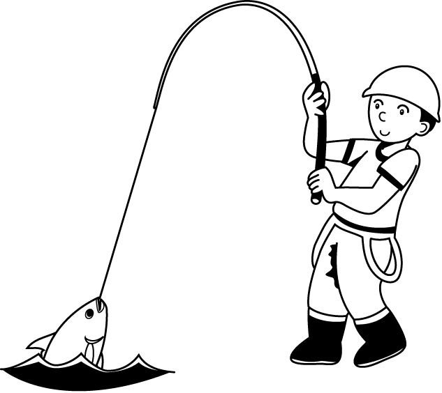 漁業03-釣り イラスト