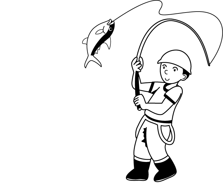 漁業04-釣り イラスト
