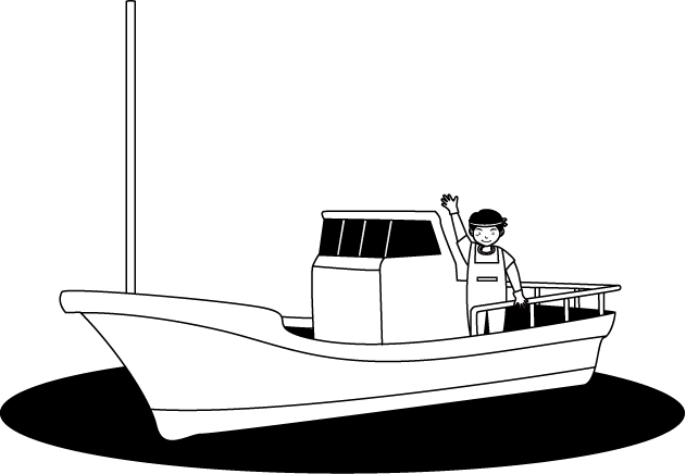 漁業29-漁船 イラスト