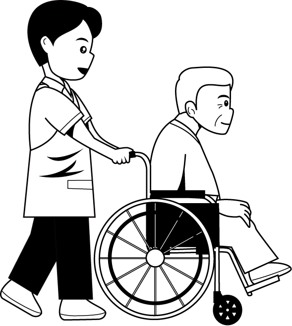 福祉23-車椅子イラスト