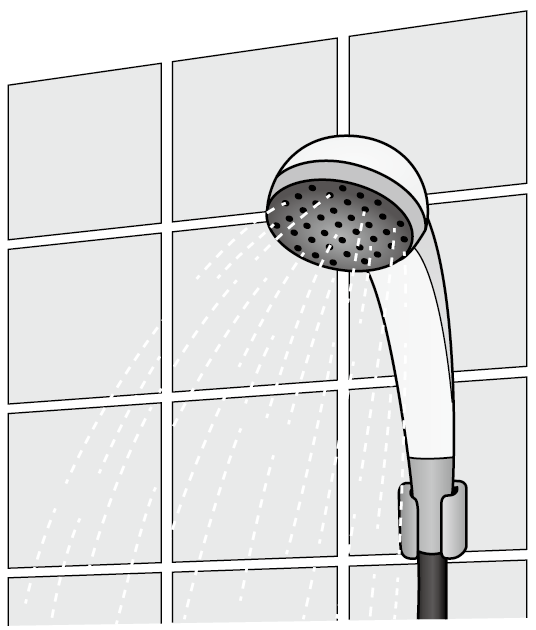 入浴08-シャワーヘッドイラスト