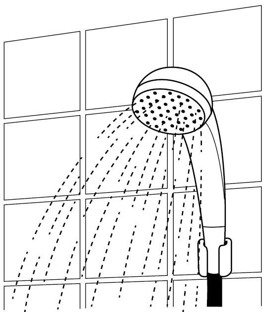 入浴08-シャワーヘッドイラスト