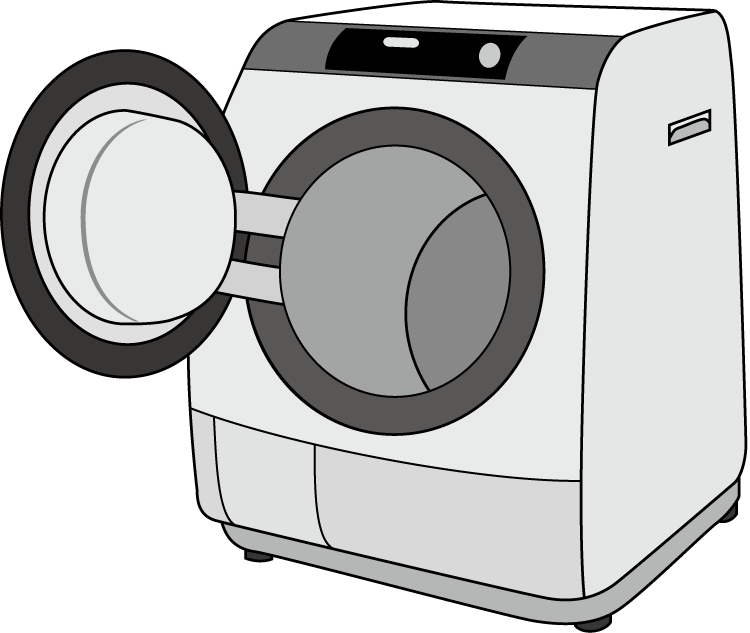 洗濯02-洗濯機 -イラストポップの生活のクリップアートカット集
