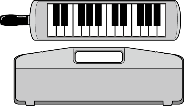 キーボードB No16鍵盤ハーモニカイラスト