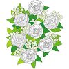 バラの花のイラスト