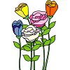 バラの花のイラスト