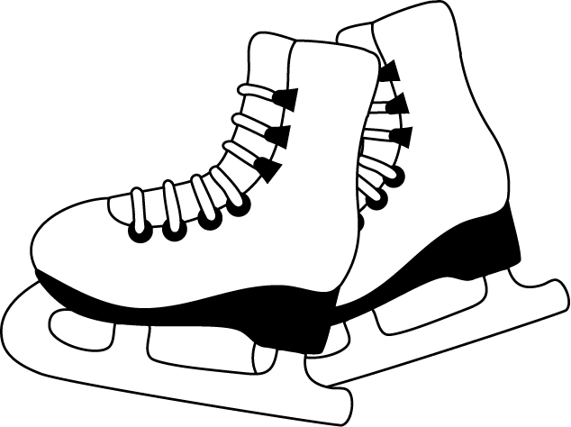 雪景色 スキー スケート 季節 冬の素材 1月 イラストポップ 白黒 スケートの白黒イラスト素材 Naver まとめ