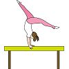 スポーツイラスト−器械体操