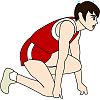 スポーツイラスト−トラック競技