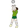 スポーツイラスト−バレーボール