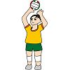 スポーツイラスト−バレーボール