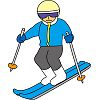 スポーツイラスト−ウインタースポーツ