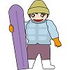 スポーツイラスト−ウインタースポーツ