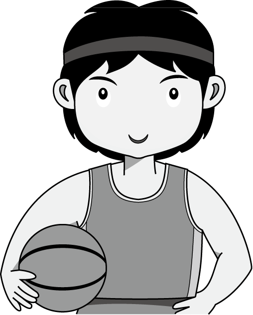 バスケットボール02-バスケット選手イラスト
