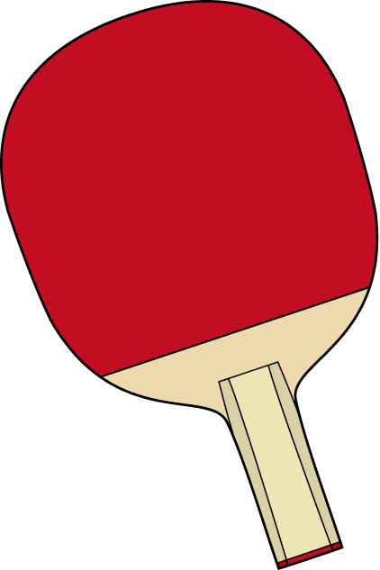卓球09-ラケット の無料イラスト-イラストポップのスポーツクリップアートカット集