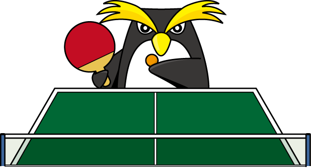 卓球30-ペンギン イラスト