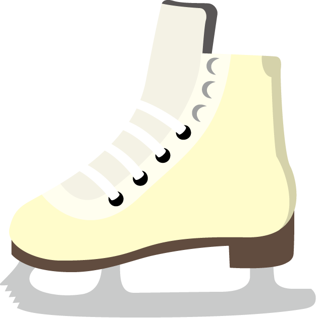 アイススケート05-スケート靴 イラスト