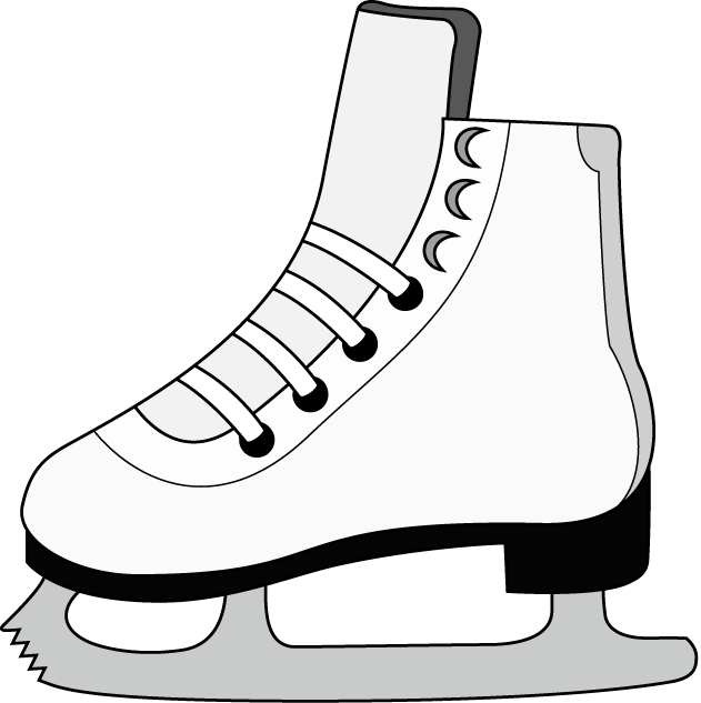 アイススケート05-スケート靴 イラスト