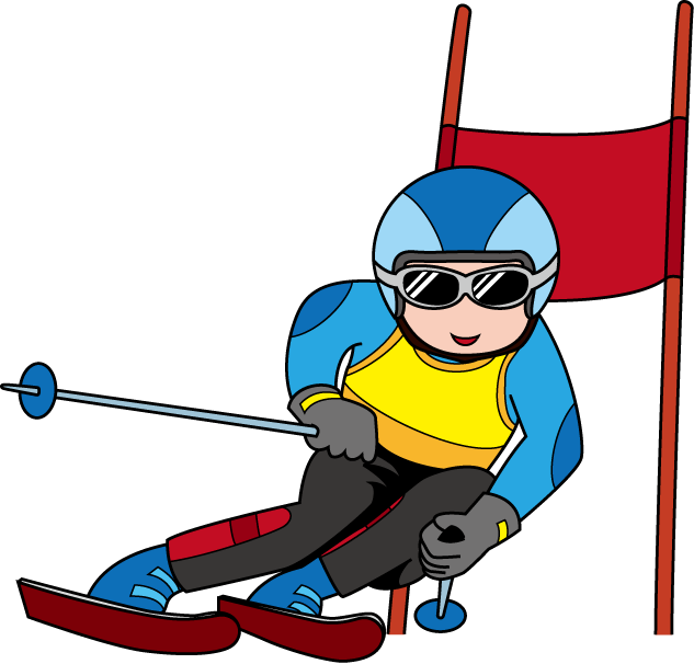スキースノーボード14-回転 イラスト