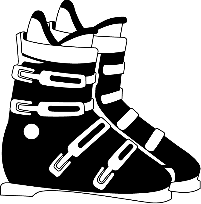 スキースノーボード24-ブーツ イラスト