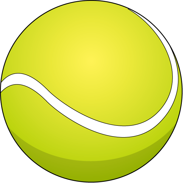 テニス06-ボール イラスト