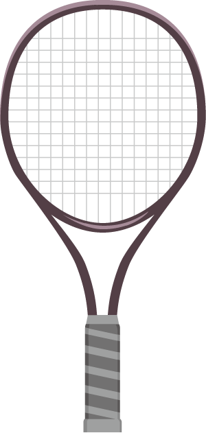 テニス05-ラケット イラスト