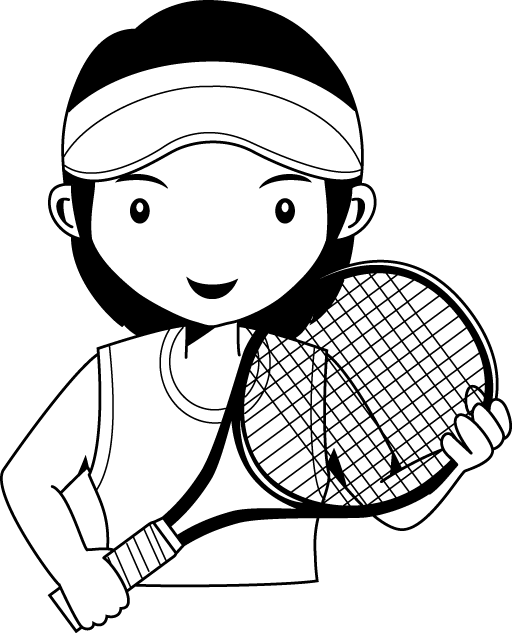 テニス04-プレーヤー イラスト