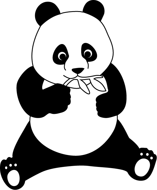 動物の壁紙 最高のパンダ イラスト 無料 白黒