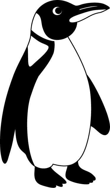 動物素材もイラストポップ No01ペンギンのイラストが無料