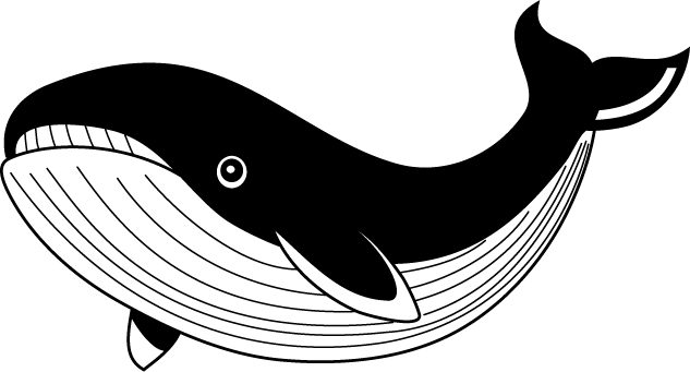 クジラ イラスト 白黒