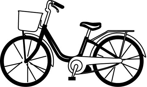 自転車 02 乗り物のイラスト素材 イラストポップ