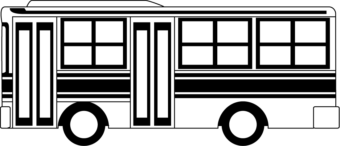 バス 10 乗り物のイラスト素材 イラストポップ