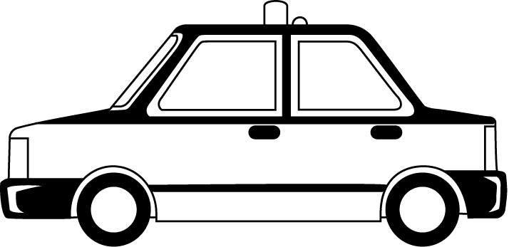 タクシー 03 乗り物のイラスト素材 イラストポップ