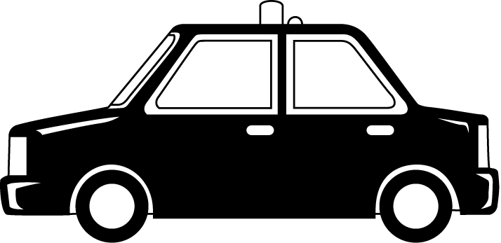 タクシー 04 乗り物のイラスト素材 イラストポップ
