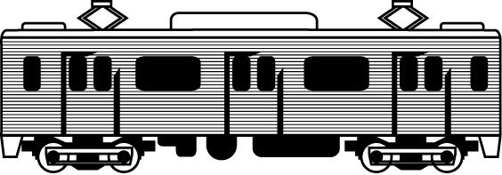 列車 24 乗り物のイラスト素材 イラストポップ