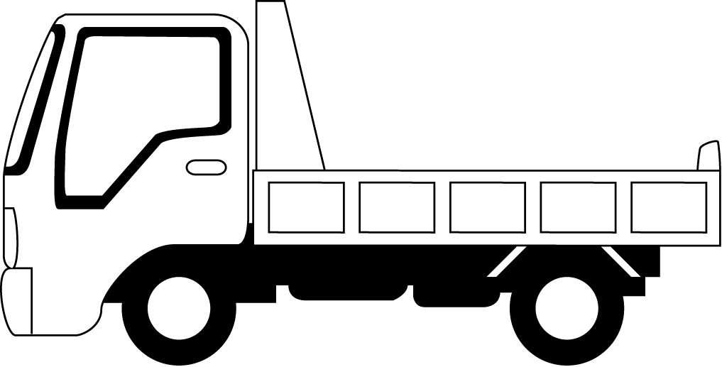 トラック 09 乗り物のイラスト素材 イラストポップ